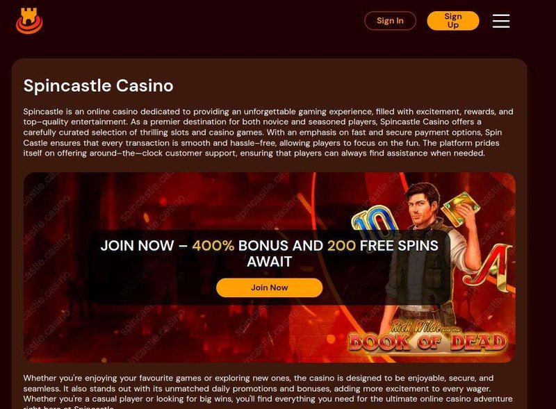Spin castle sign in, spin castle casino